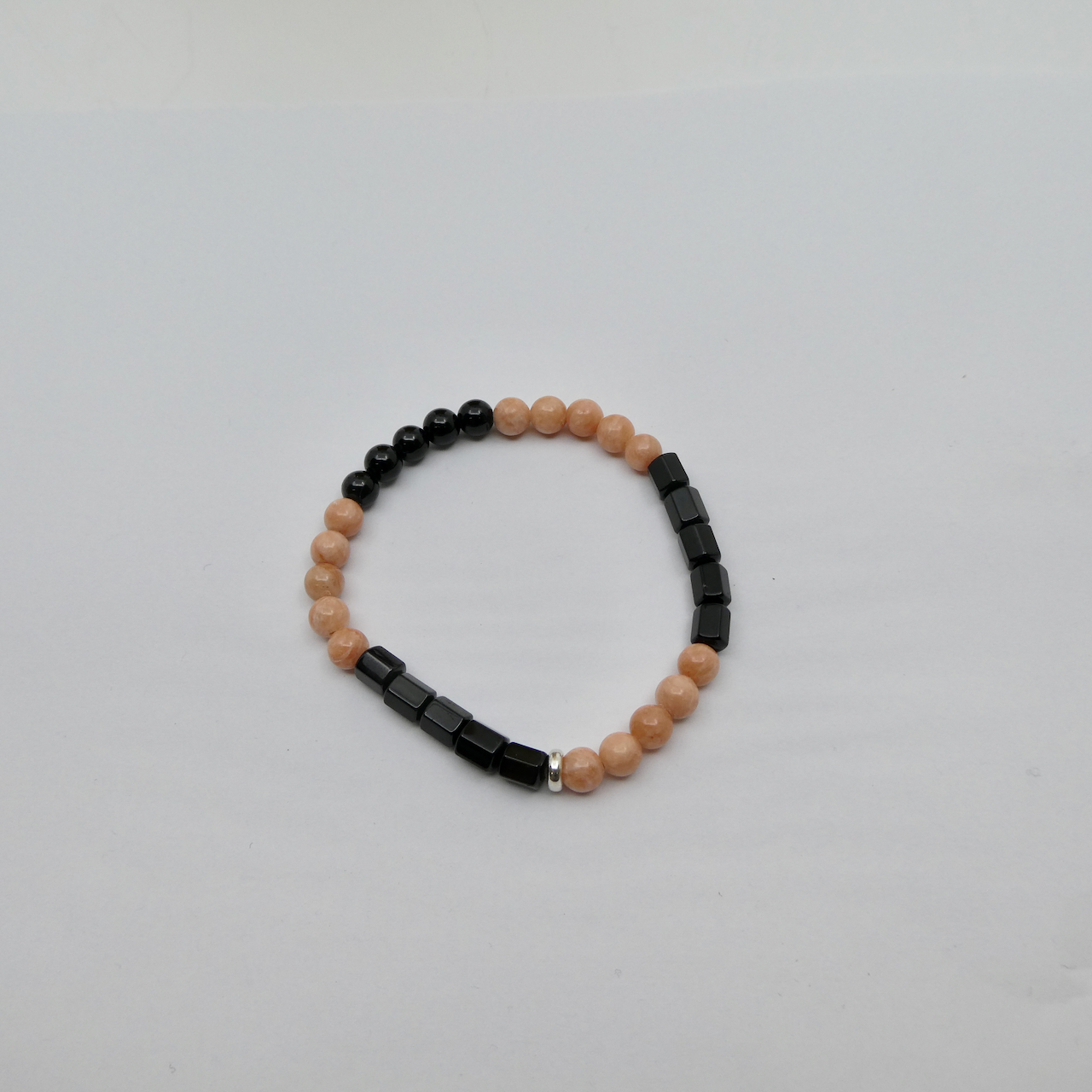 Baryt - Turmalin schwarz Schörl Design Armband Unikat Baryt - Turmalin schwarz Schörl Design Armband Unikat
