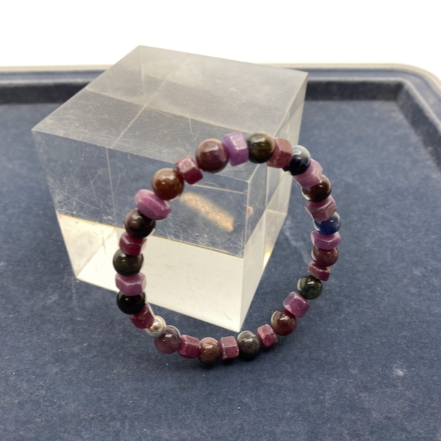 Rubin - Safir Armband Unikat