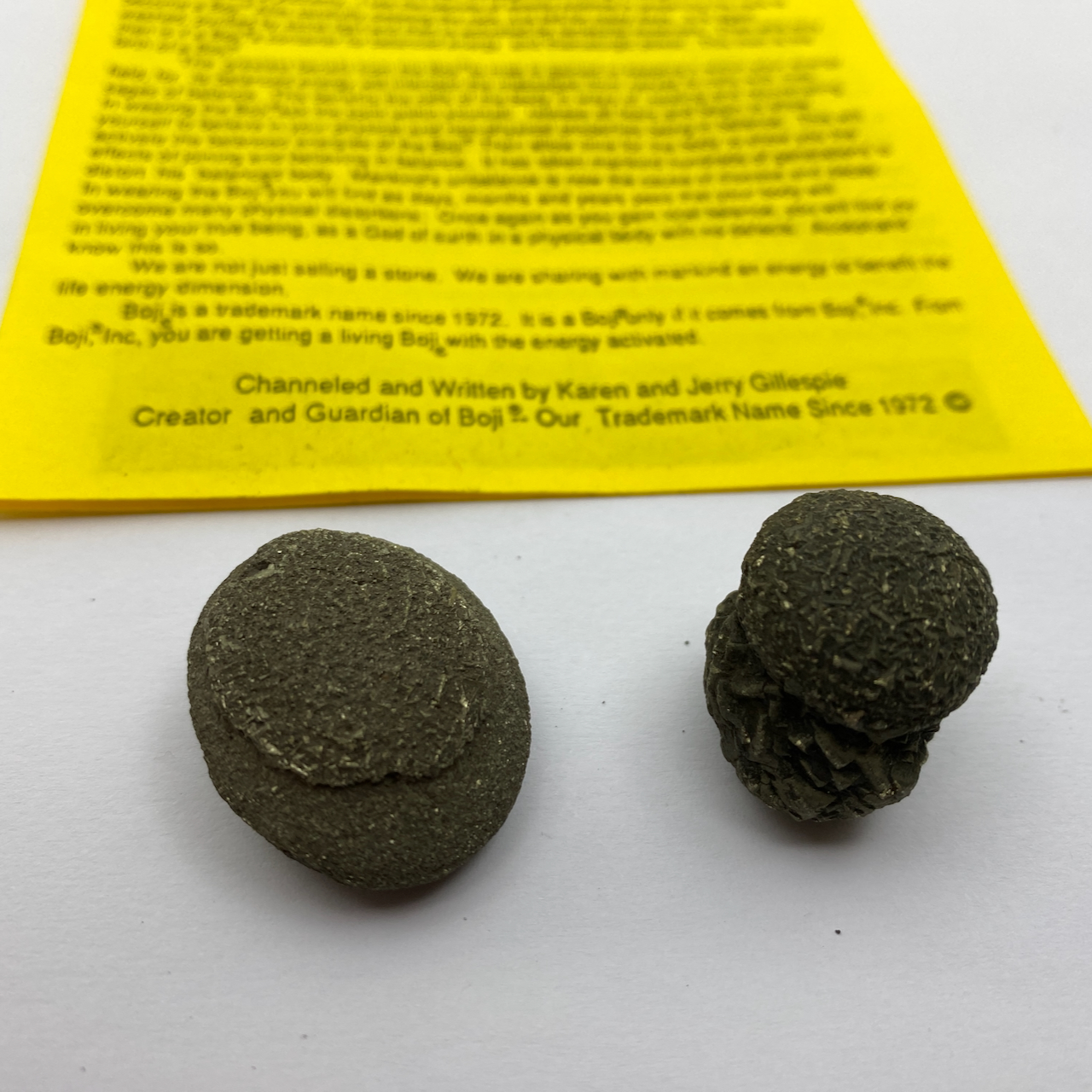 Boji Stones original Paar mit Zertifikat