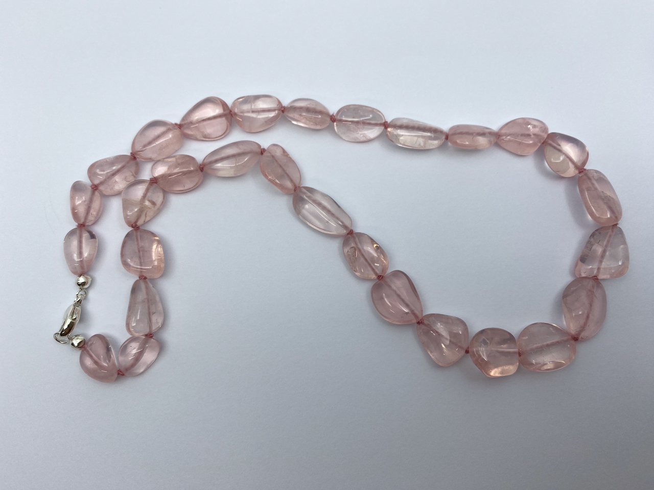 Rosenquarz Edelstein Collierkette