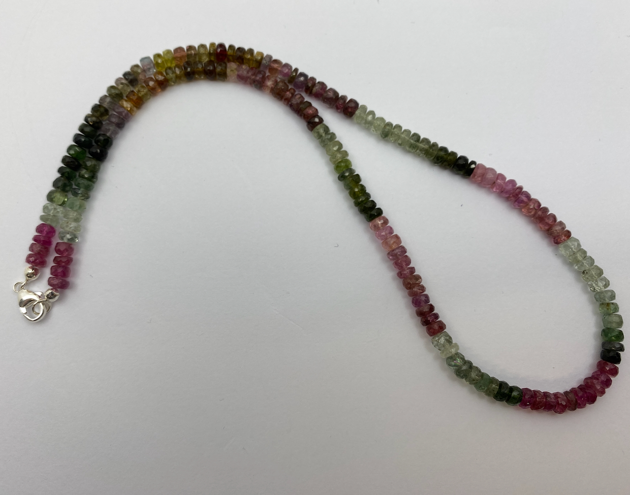 Turmalin bunt Edelstein Collierkette