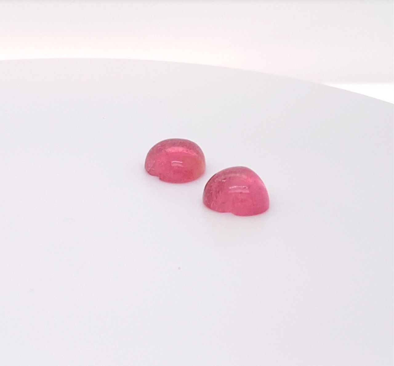 Turmalin rot Herz Cabochon Paar