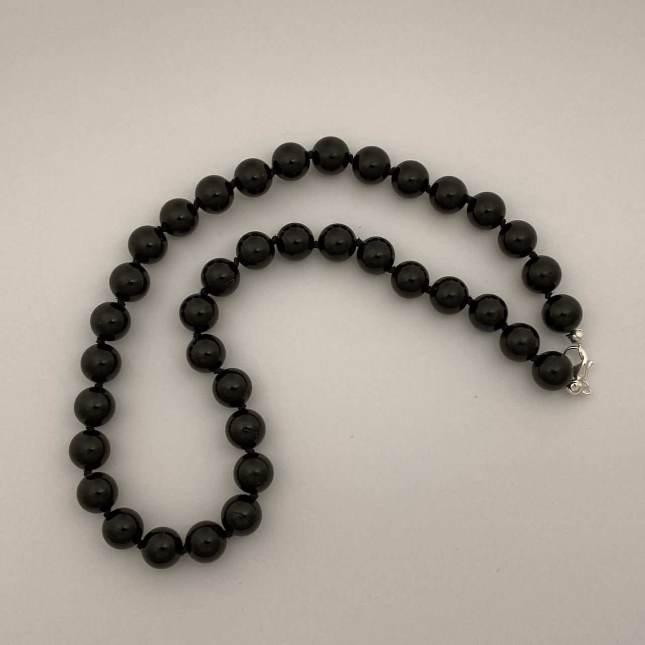 Schörl Turmalin schwarz Edelstein Collierkette