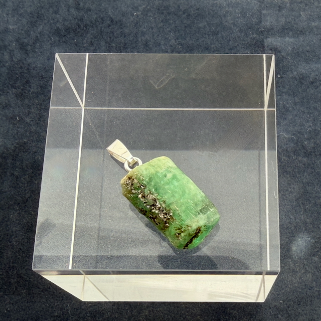 Smaragd Natur Kristall Anhänger