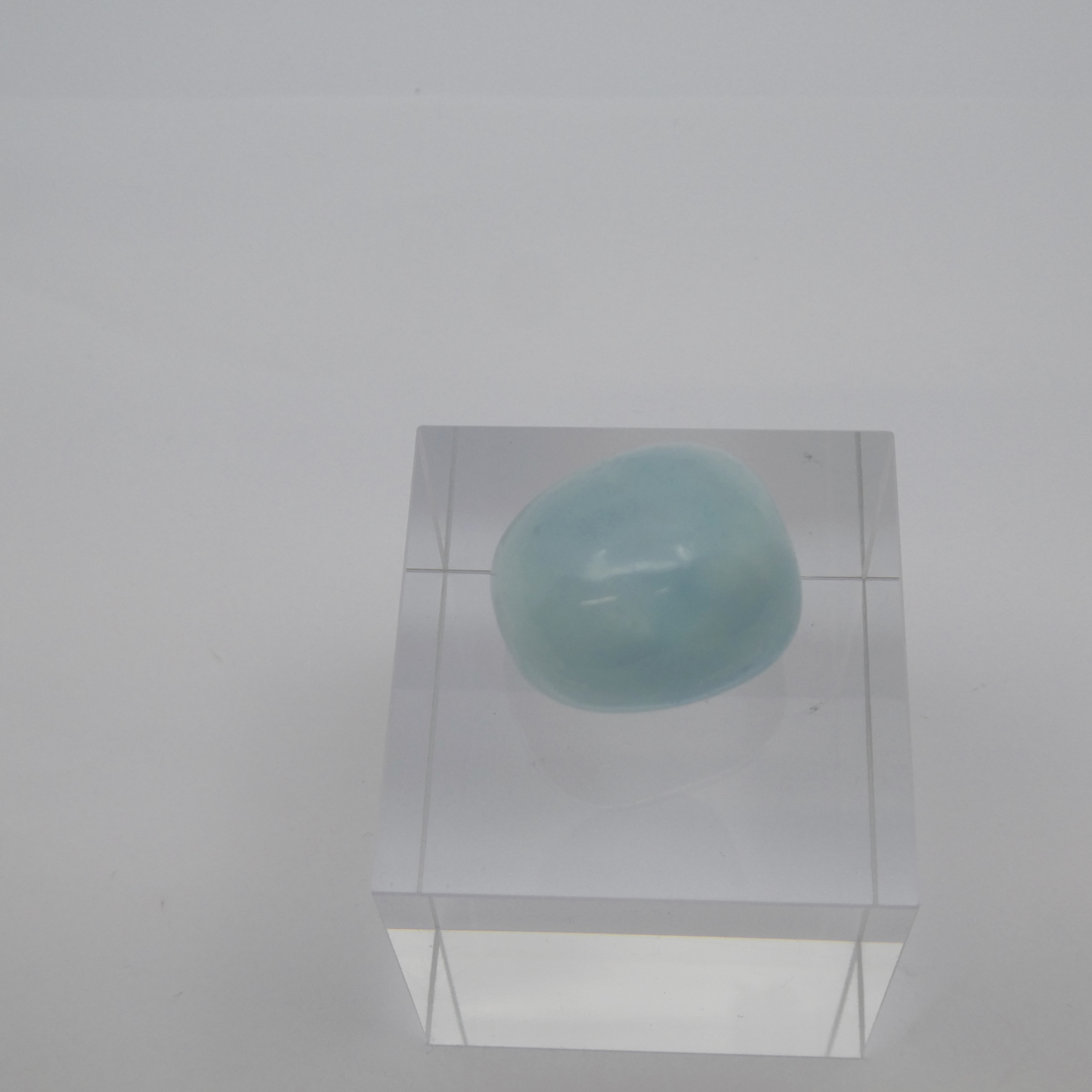 Aquamarin Trommelstein Handschmeichler
