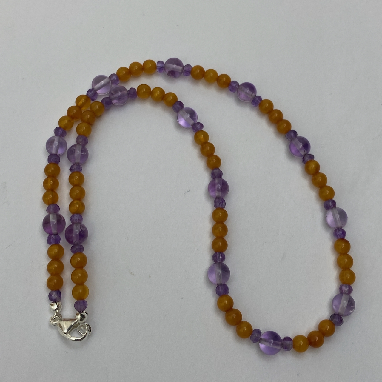 Bernstein Amethyst Design Edelstein Collierkette Bernstein Amethyst Design Edelstein Collierkette