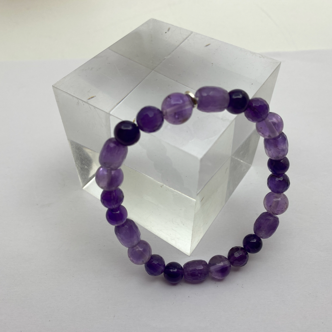 Amethyst Armband  Unikat größer Männerarmband