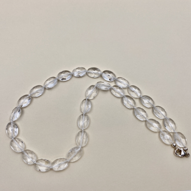 Bergkristall Edelstein - Collier Kette - Halskette