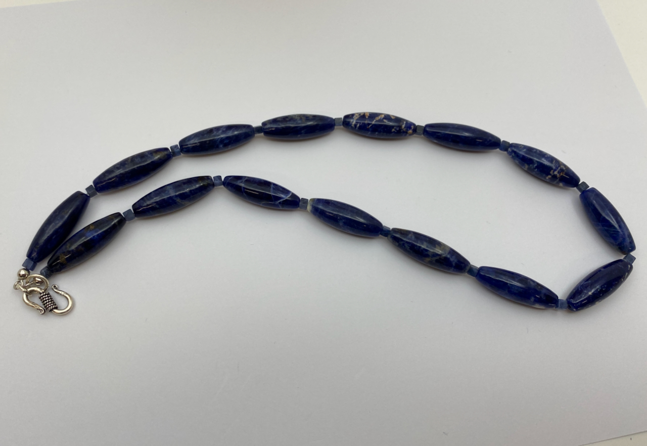 Sodalith Edelstein Collierkette