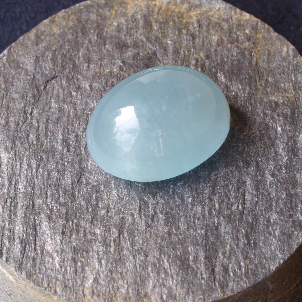 Aquamarin Cabochon groß oval 38 Karat Aquamarin Cabochon groß oval 38 Karat