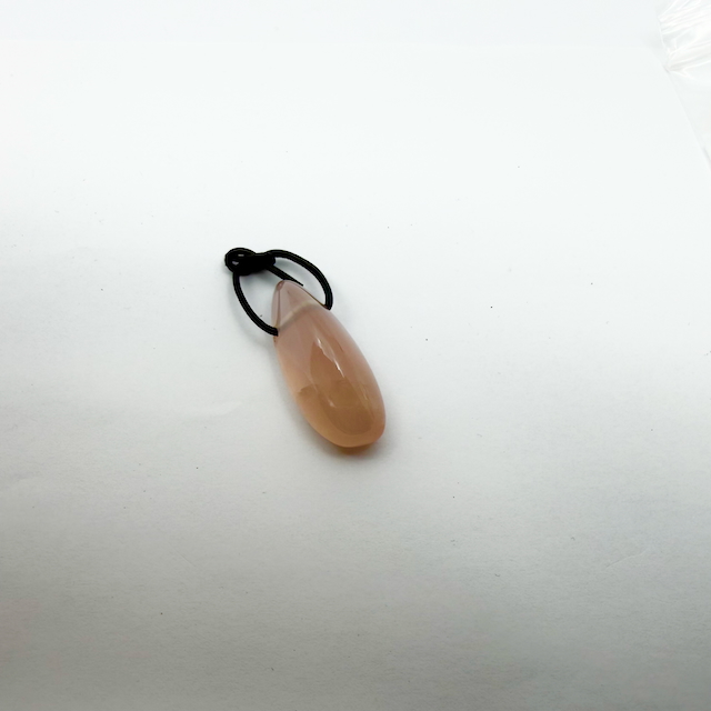 Rosenquarz Trommelstein Anhänger