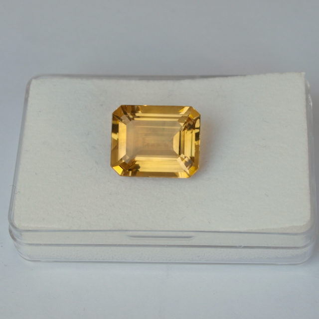 Citrin facettiert achteck 16x13mm 