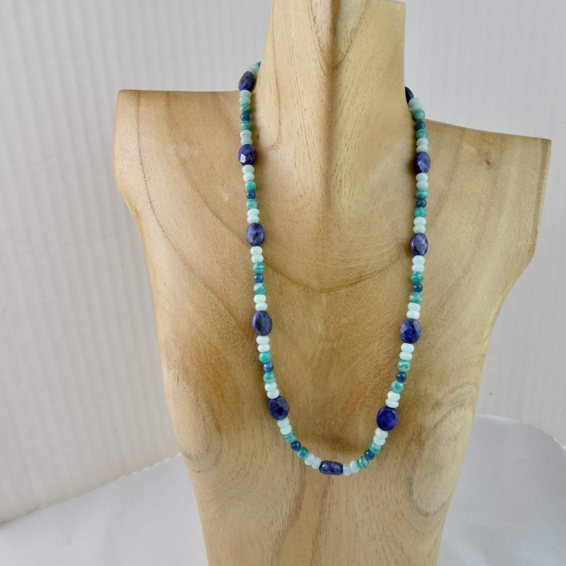Amazonit - Sodalith - Designkette - Unikatkette Amazonit - Sodalith - Designkette - Unikatkette