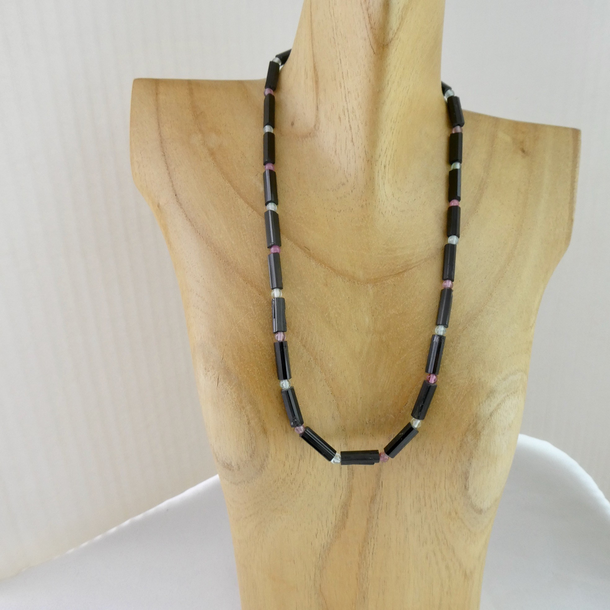 Turmalin schwarz - Schörl Designkette 