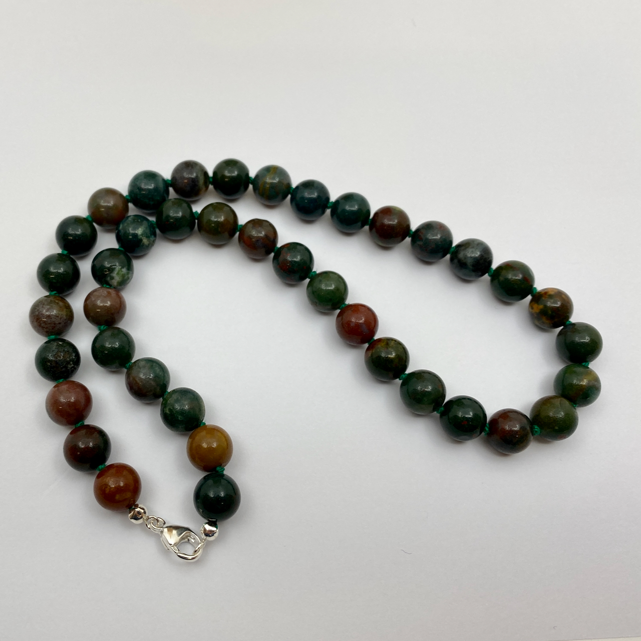 Heliotrop Edelstein Collierkette