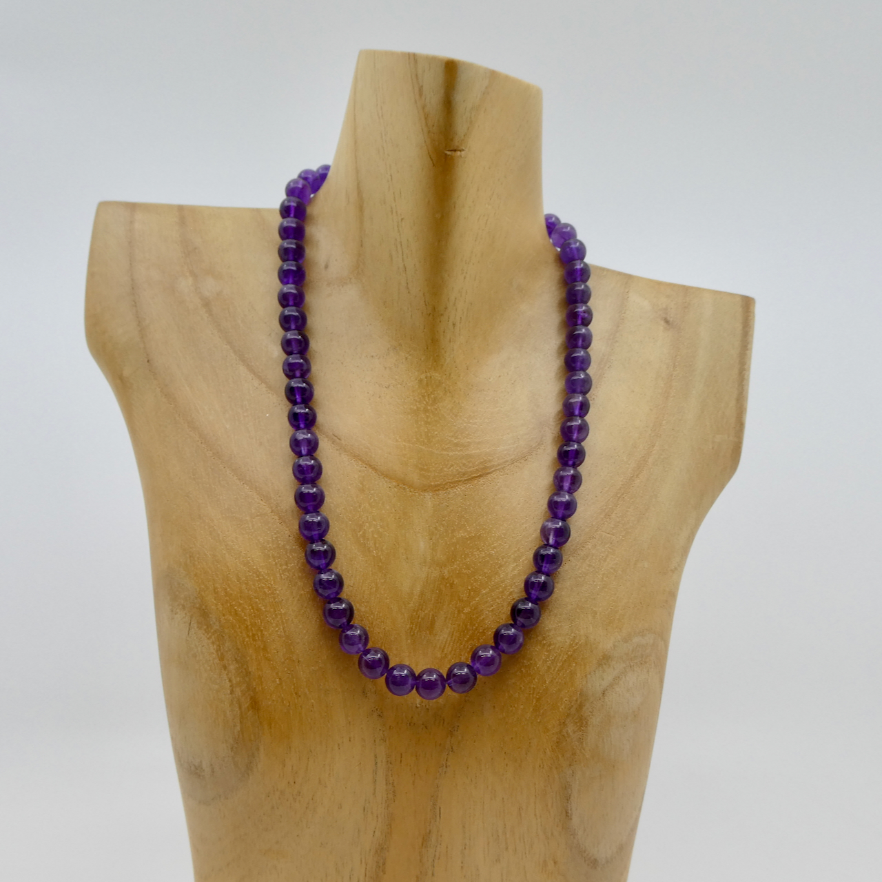 Amethyst Kugel Edelstein Collier Kette