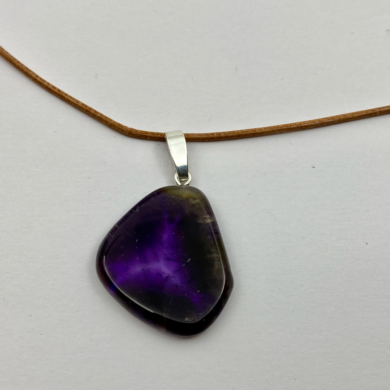 Amethyst  Triangel Anhänger 