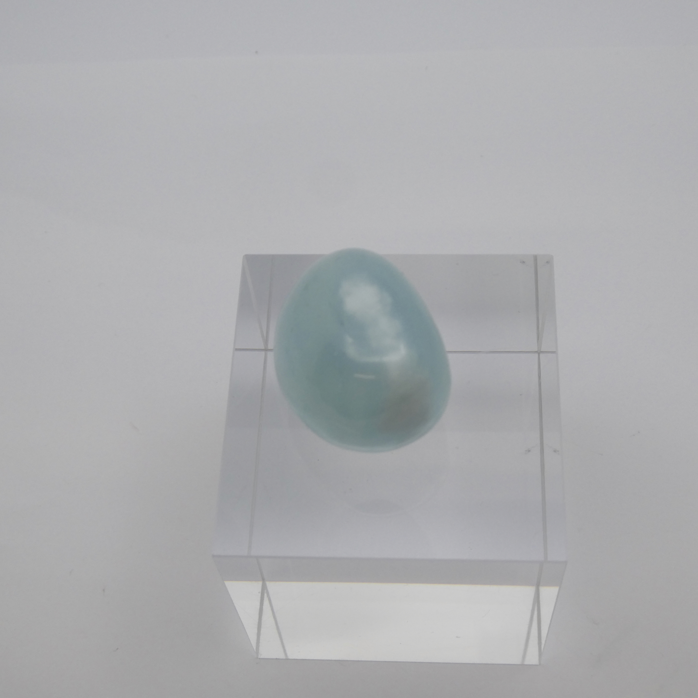 Aquamarin Trommelstein Handschmeichler