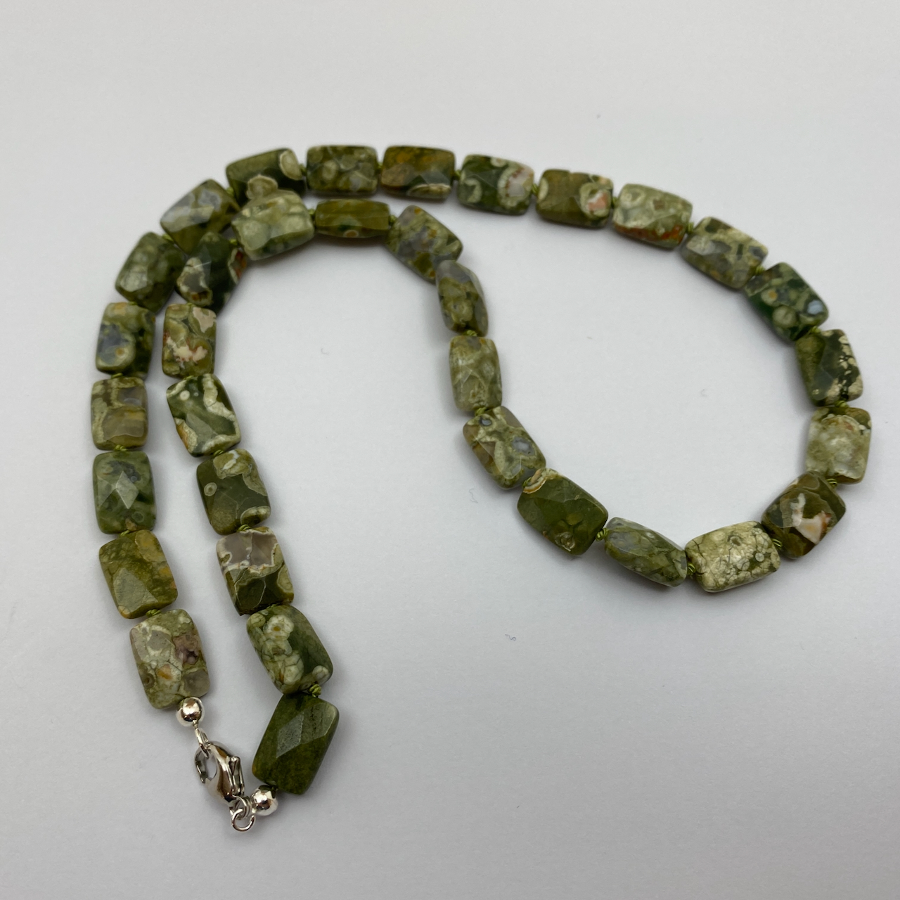 Regenwald - Rhyolith Edelstein Collierkette