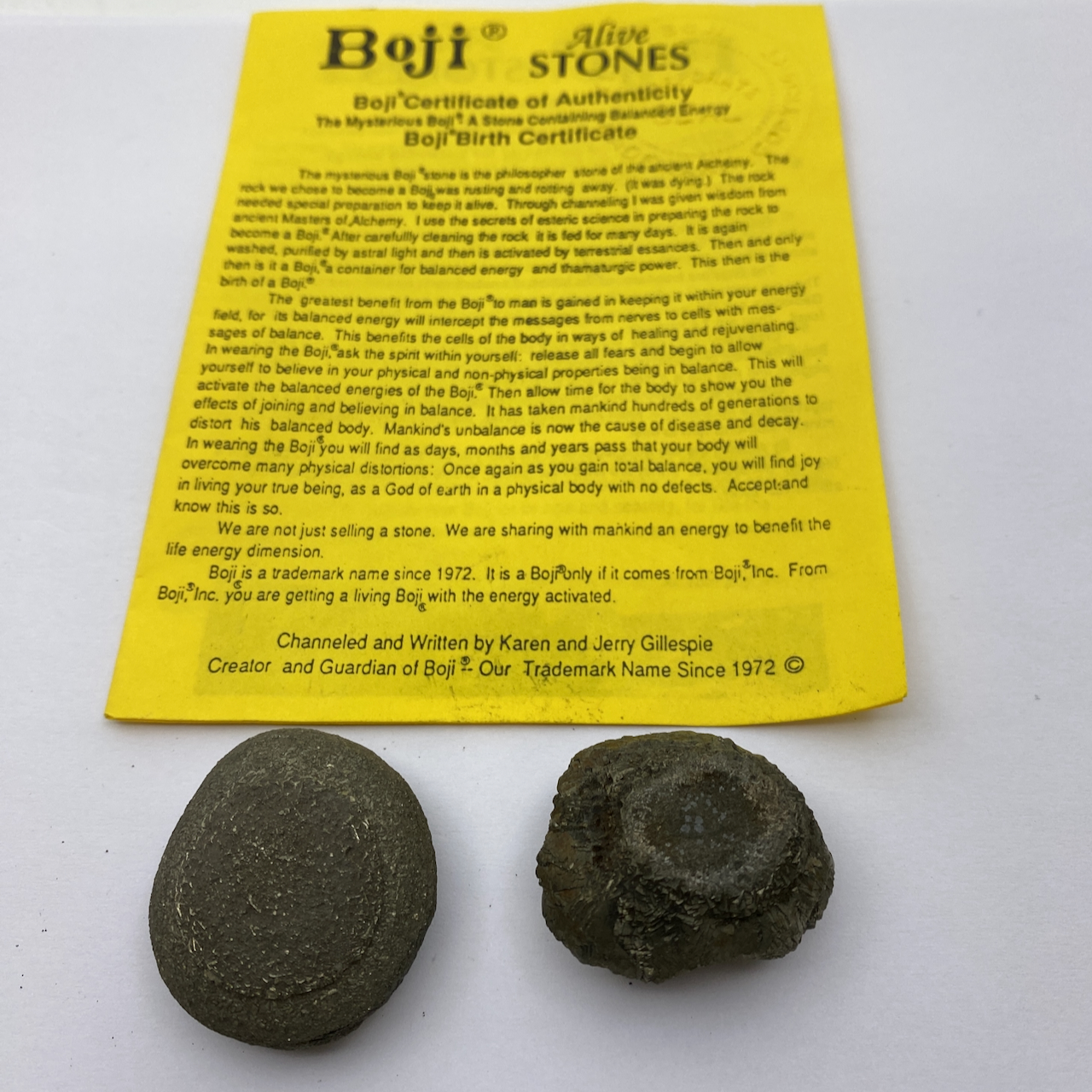 Boji Stones original mit Zertifikat