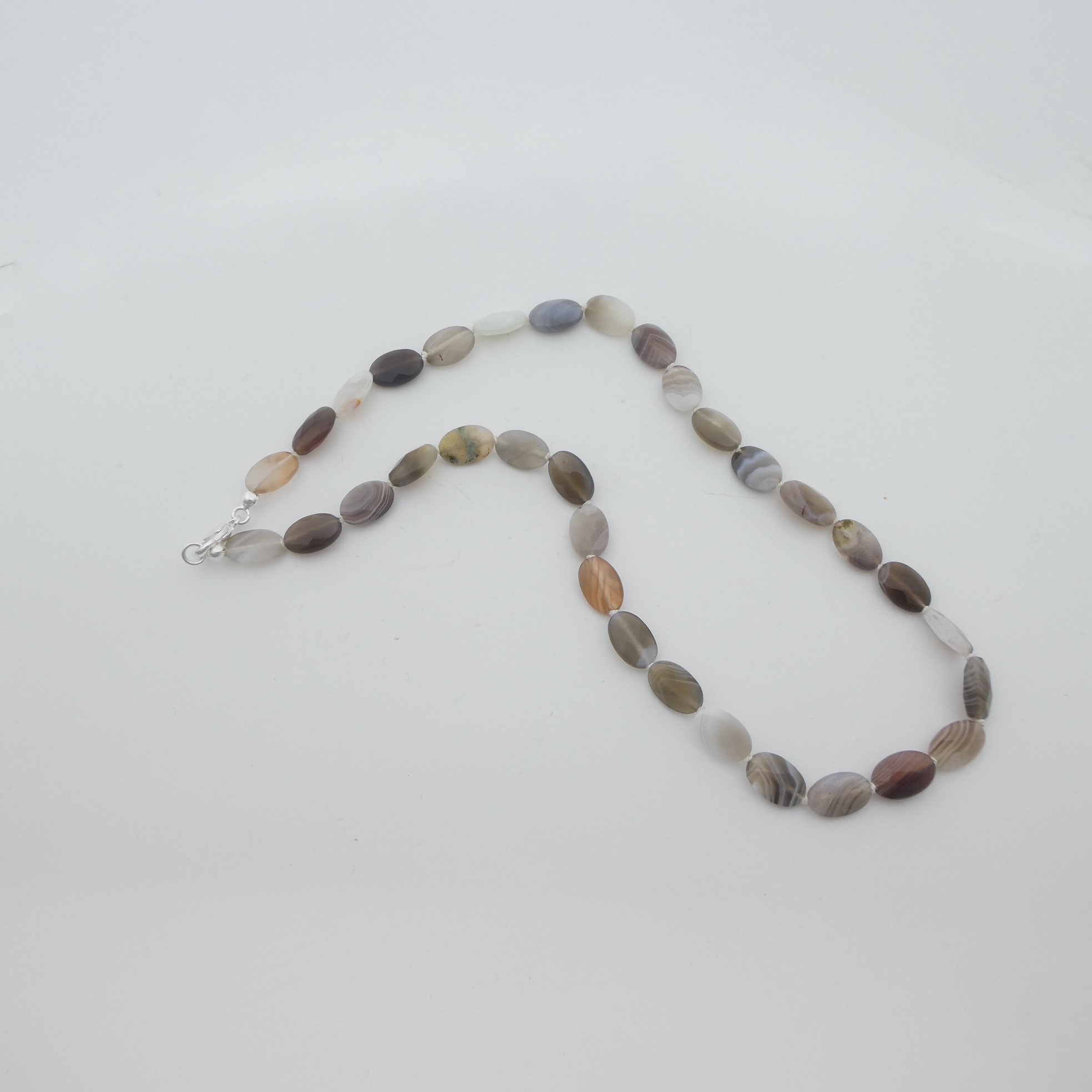 Achat Botswana Edelstein-Collierkette Achat Botswana Edelstein-Collierkette