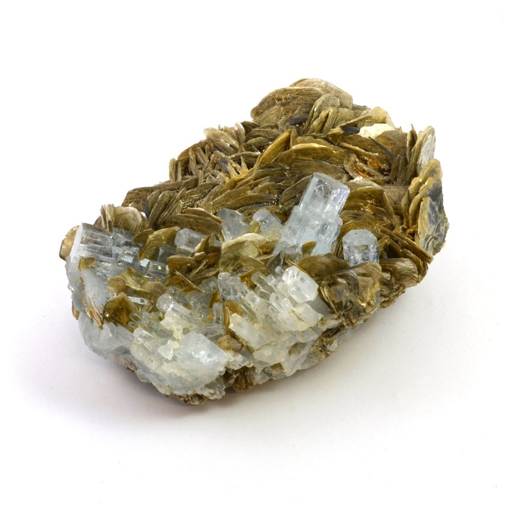 Aquamarin mit Muskovit Aquamarin mit Muskovit