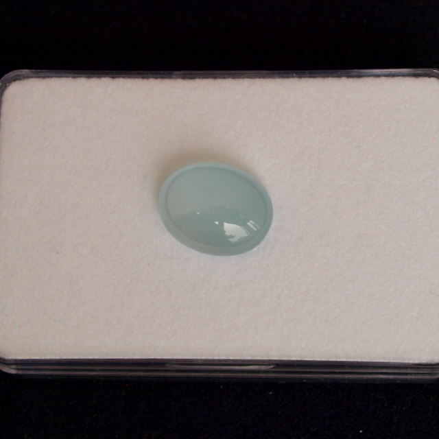 Aquamarin Cabochon oval 13 x 10,5mm