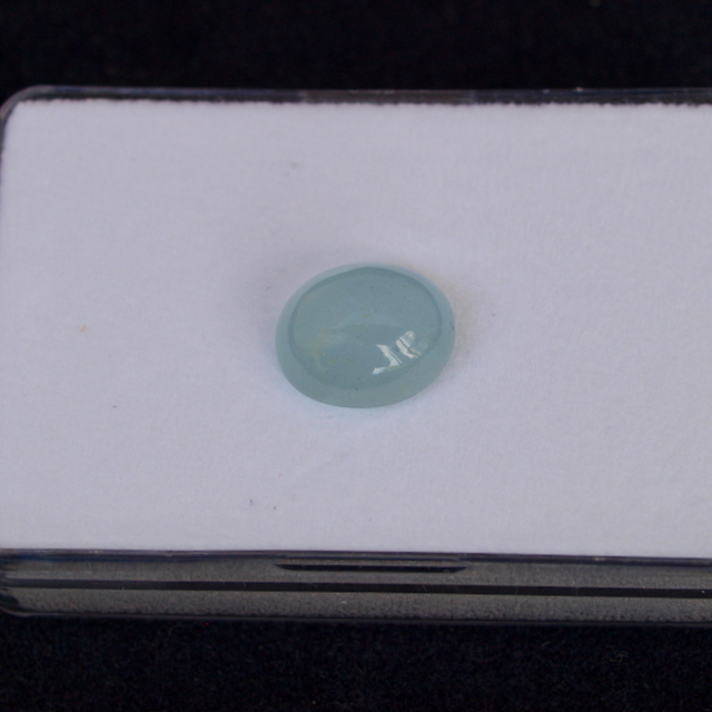 Aquamarin Cabochon oval 12x10mm