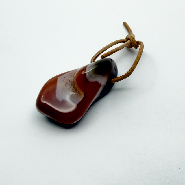 Achat Botswana Trommelstein Anhänger