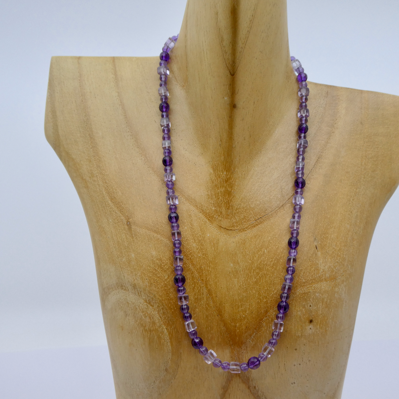 Amethyst Würfel Design Collierkette