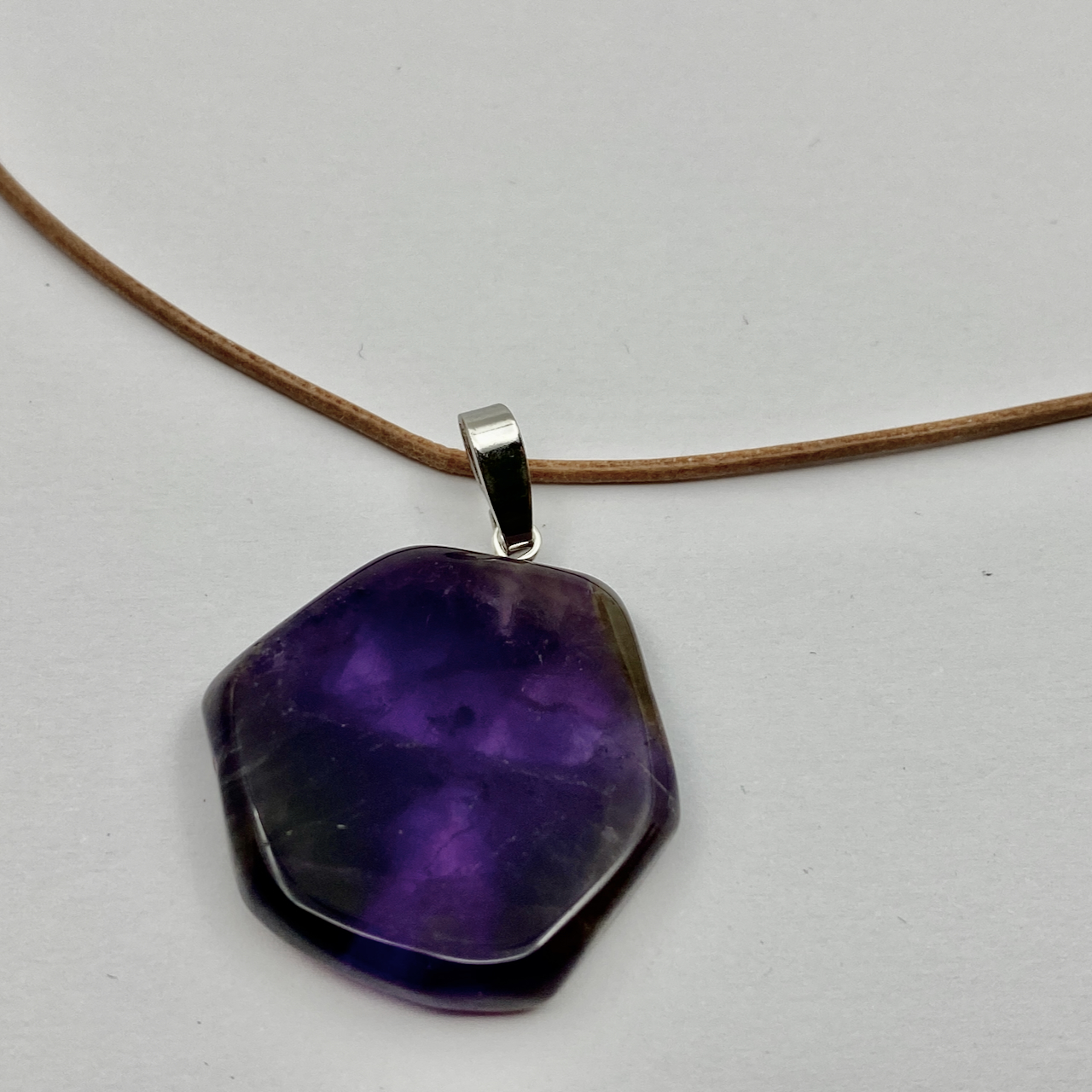 Amethyst Triangel Anhänger 