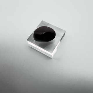 Apachentränen Obsidian Trommelstein Handschmeichler