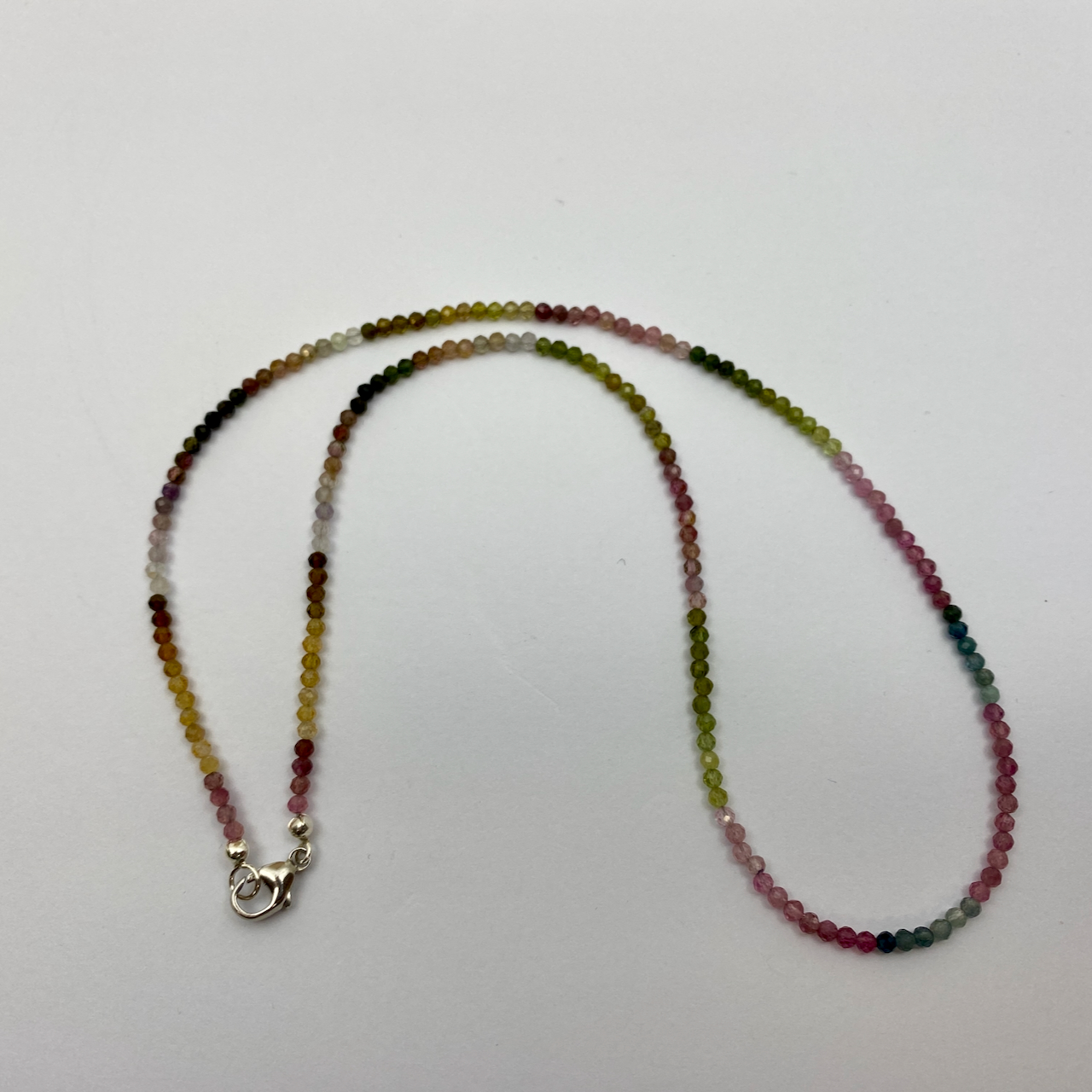 Turmalin bunt Edelstein Collierkette