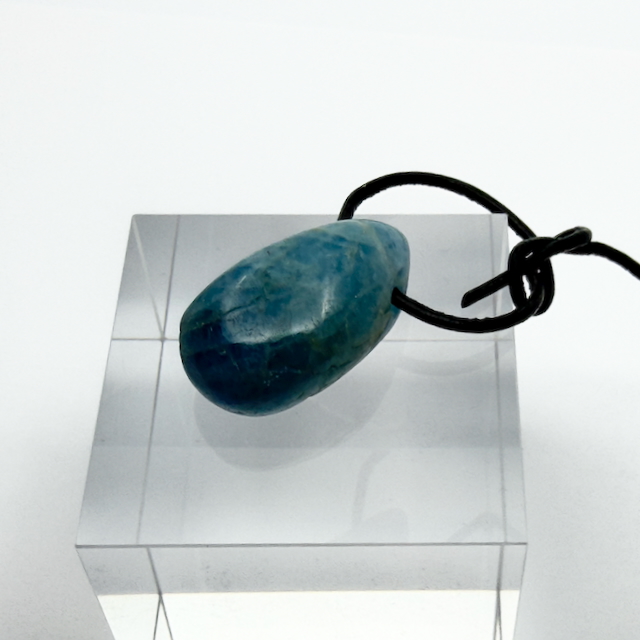 Aquamarin Trommelstein Anhänger