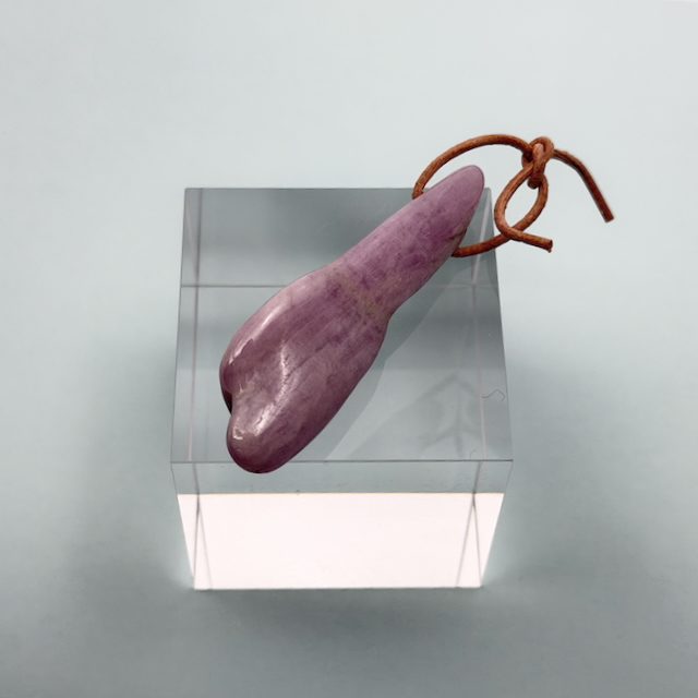 Kunzit Trommelstein Anhänger