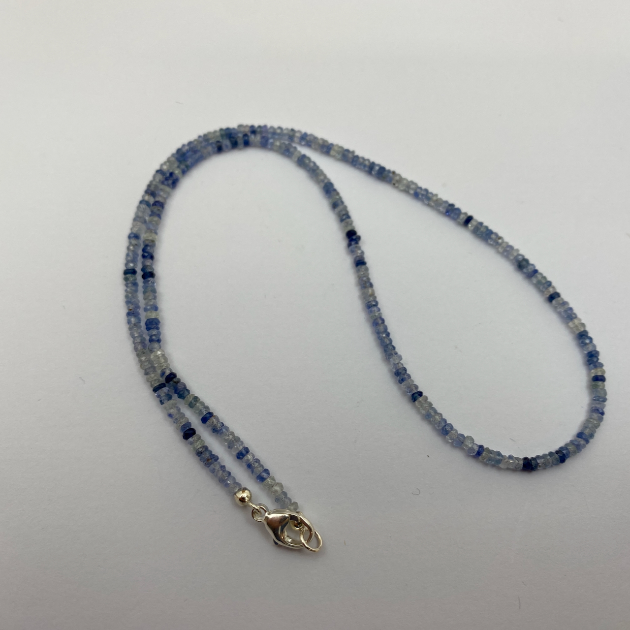 Safir multi blau Edelstein Collierkette