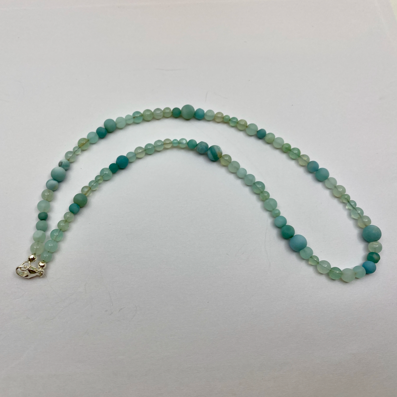 Andenopal blau - Chrysopal Edelstein Collier Kette Andenopal blau - Chrysopal Edelstein Collier Kette