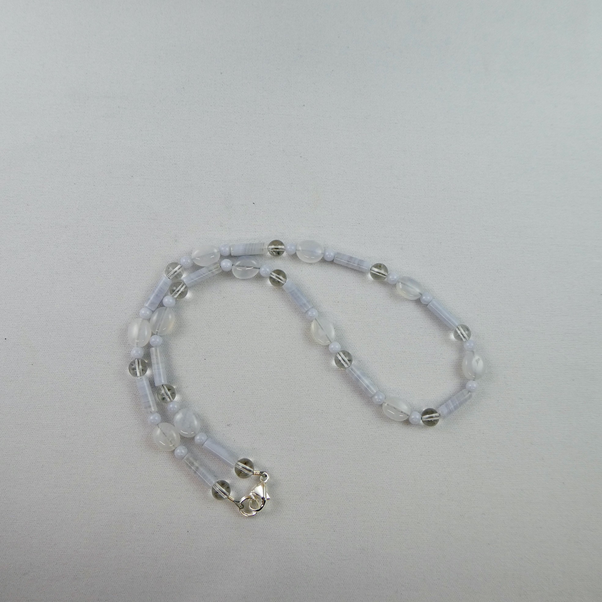 Chalcedon - Bergkristall Edelstein-Designkette Chalcedon - Bergkristall Edelstein-Designkette