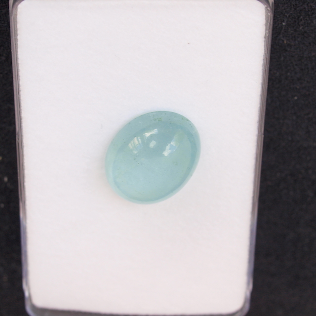 Aquamarin Cabochon oval 15 x 12mm