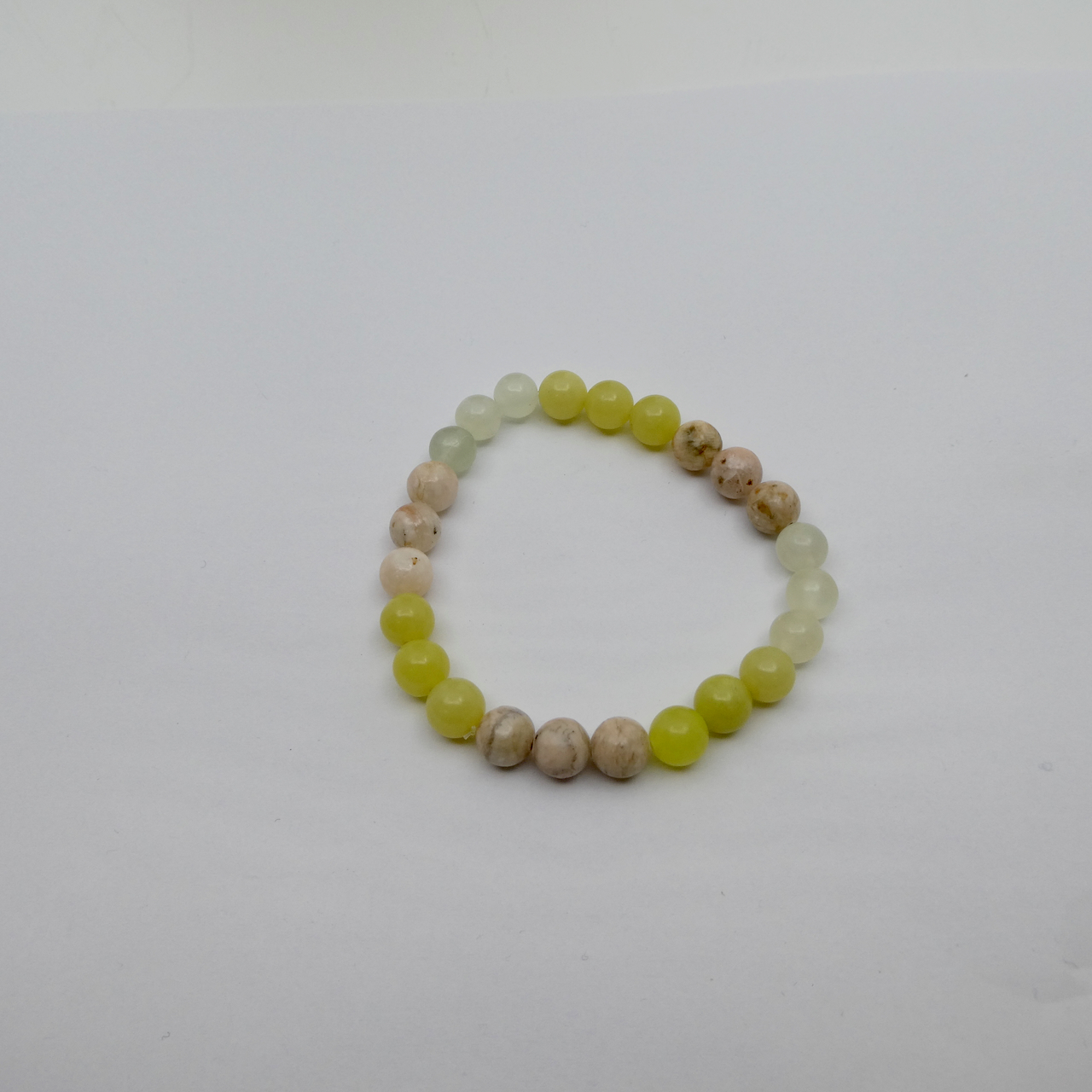 Baryt - Serpentin - Mondstein Design Armband Unikat Baryt - Serpentin - Mondstein Design Armband Unikat