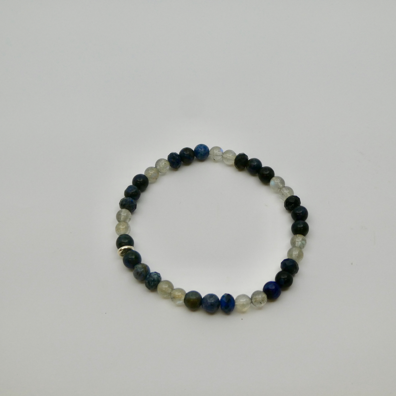 Männer Armband Dumortierit - Labradorit Unikat