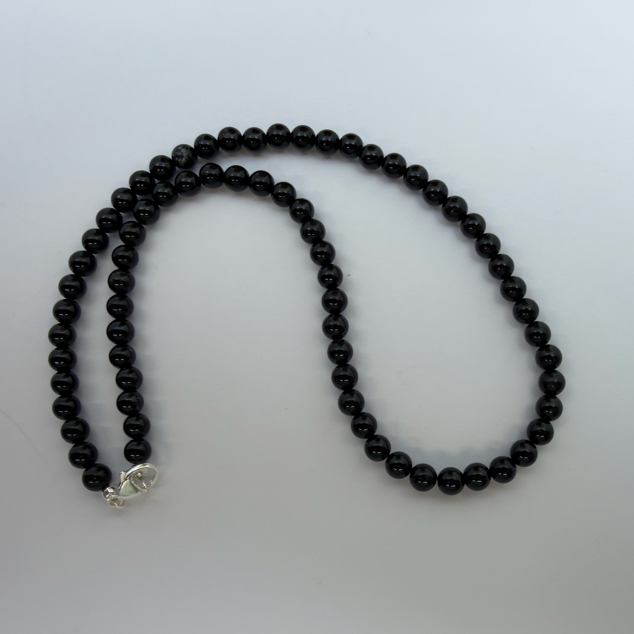 Schörl - Turmalin schwarz Edelstein Collierkette